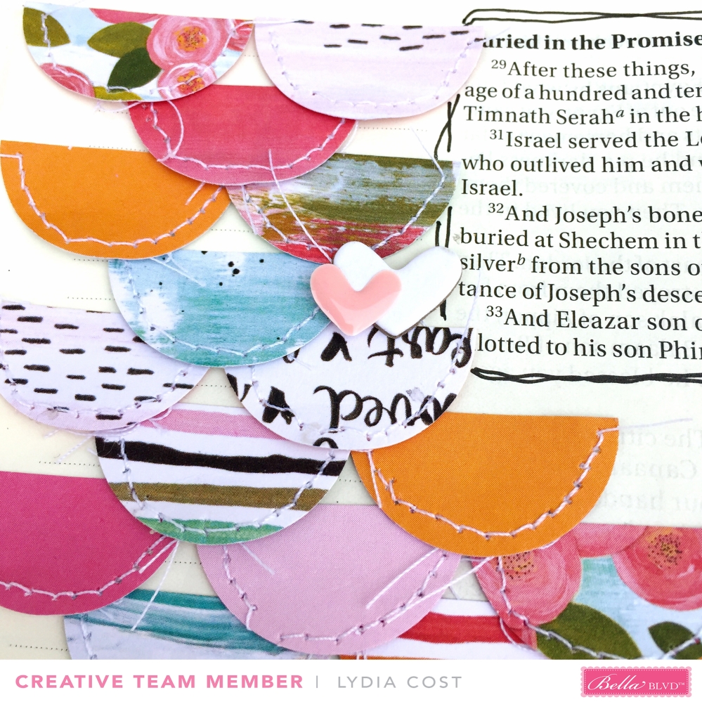 Sweet Faith Bible Journaling Page using Illustrated Faith You Are Loved Collection - Bella Blvd Design Team