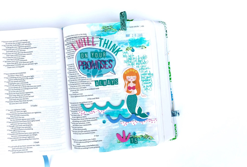 Taking Thoughts Captive Bible Journaling Page - 100 Days of Bible Promises